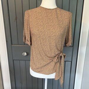 TED BAKER LONDON Leopard Print Top Size Small